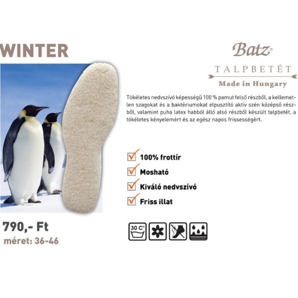 Batz talp betét unisex Talpbetét-985 Winter